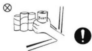 EDESA EZH-4211 - WARNINGS RELATED TO PLACING ITEMS - 2