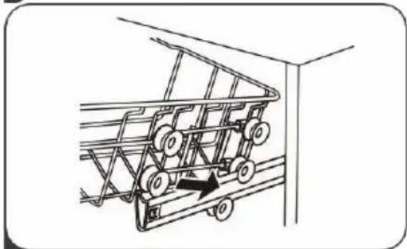 EDESA EDW-6230 WH - Réglage du panier supérieur - 3