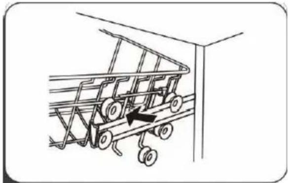 EDESA EDW-6230 WH - Réglage du panier supérieur - 2