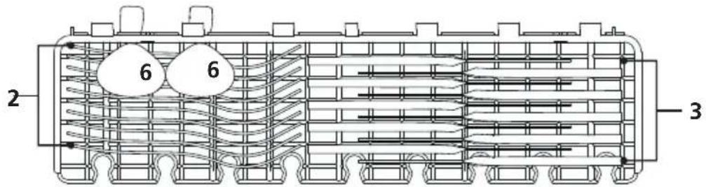 EDESA EDW-6230 WH - Cesta de talheres: - 1