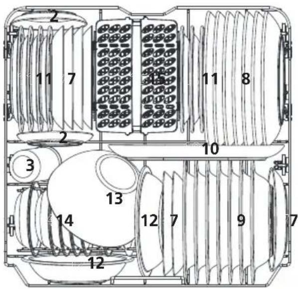 EDESA EDW-6230 WH - Panier du bas : - 1