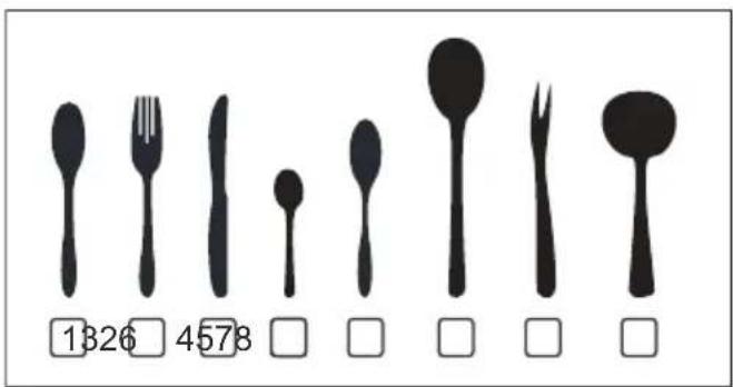 EDESA EDW-6230 WH - Cesta de talheres: - 2