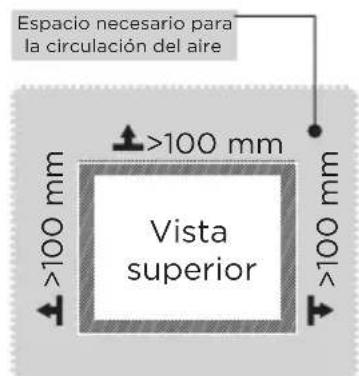 EDESA ESS-1833 NF EX - Dimensiones y espacios libres - 2