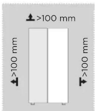 EDESA ESS-1833 NF EX - Dimensiones y espacios libres - 1