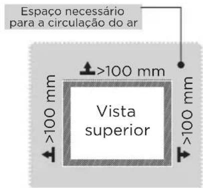 EDESA ESS-1833 NF EX - Dimensões e folgas - 2
