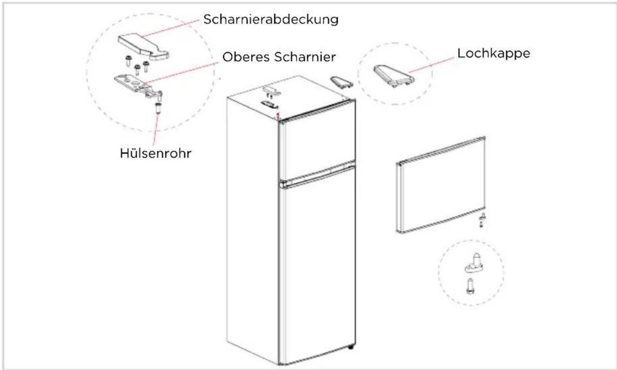 EDESA EFT-1611 WH - Die Teile sind bereits an der Tür montiert (wie geliefert): - 13