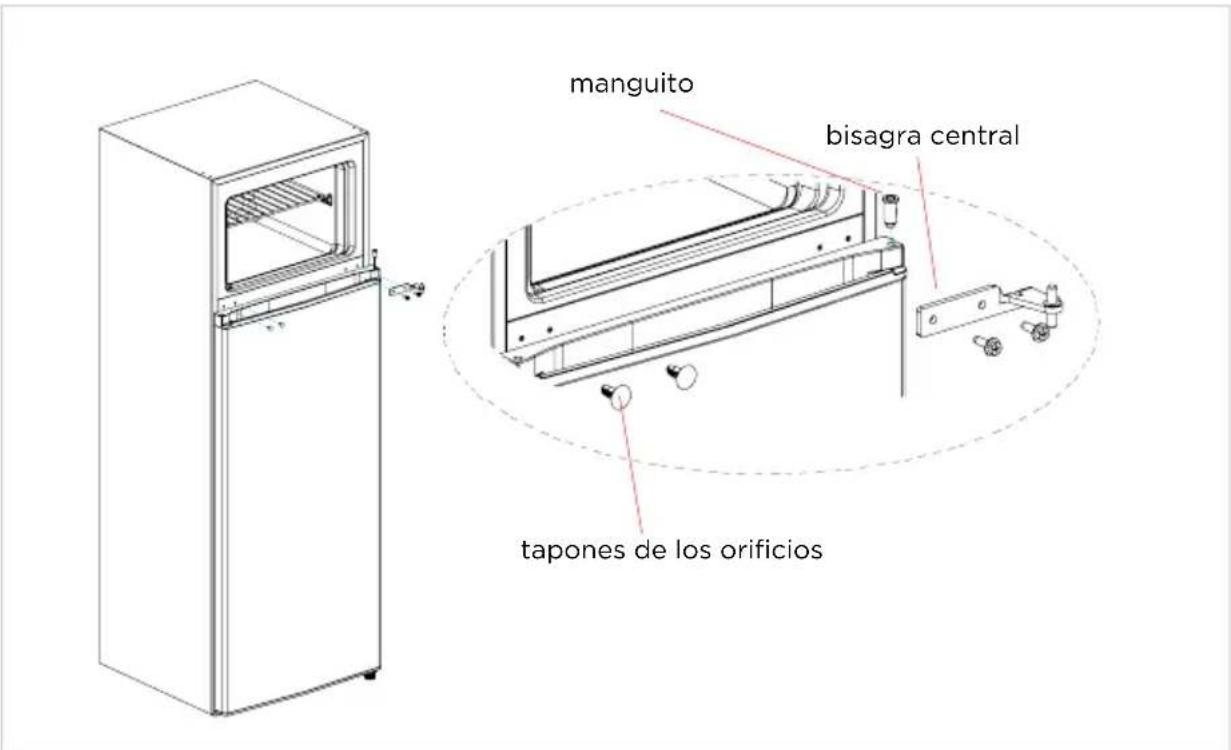 EDESA EFT-1611 WH - Piezas ya montadas en la puerta (tal como se envían): - 8