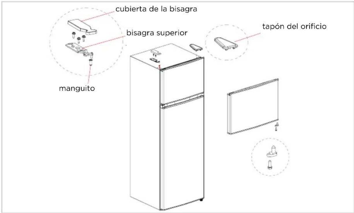 EDESA EFT-1611 WH - Piezas ya montadas en la puerta (tal como se envían): - 13