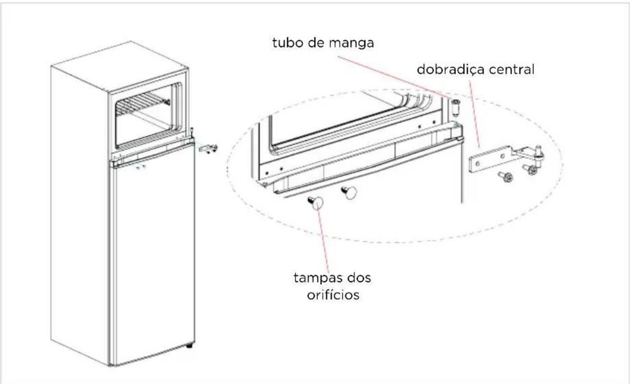 EDESA EFT-1611 WH - Peças já montadas na porta (tal como enviado): - 8