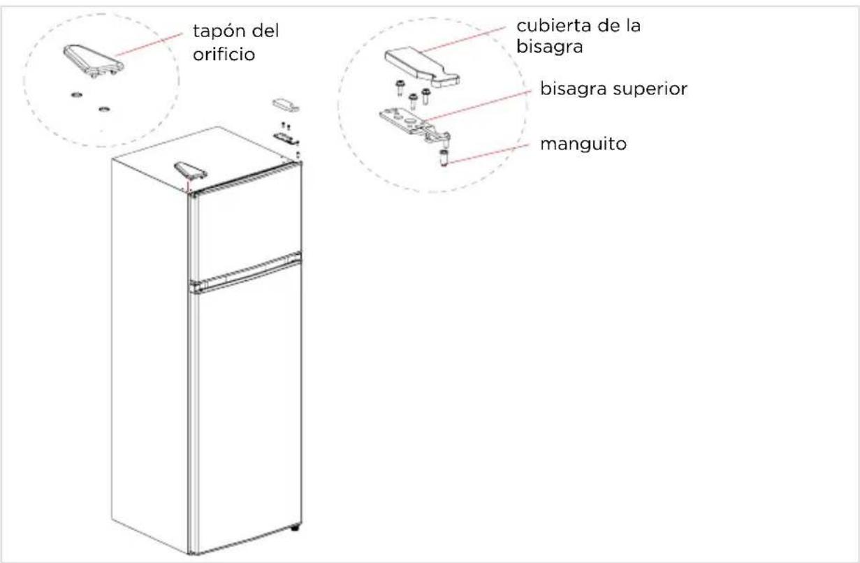 EDESA EFT-1611 WH - Piezas ya montadas en la puerta (tal como se envían): - 7