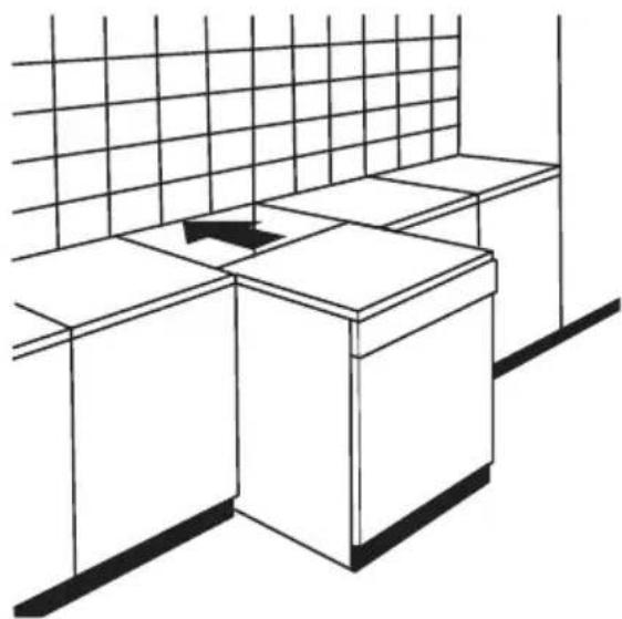 EDESA EDW-4710 WH - Montage zwischen vorhandenen - 1