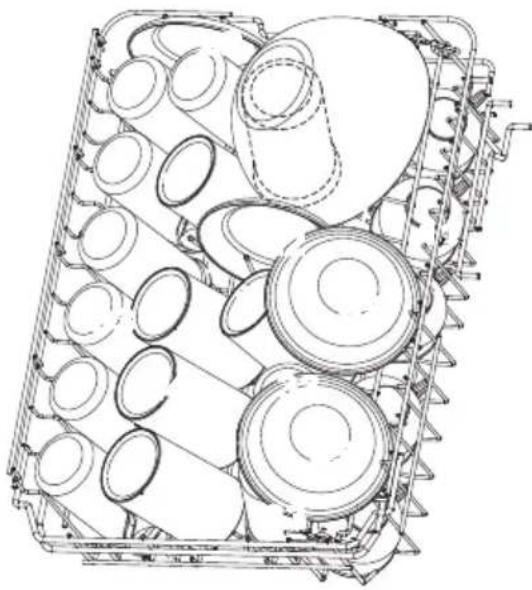 EDESA EDW-4710 WH - Upper basket: - 1