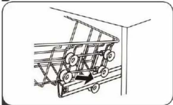 EDESA EDW-4710 WH - Réglage du panier supérieur - 3