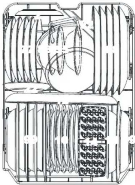 EDESA EDW-4710 WH - Lower basket: - 1