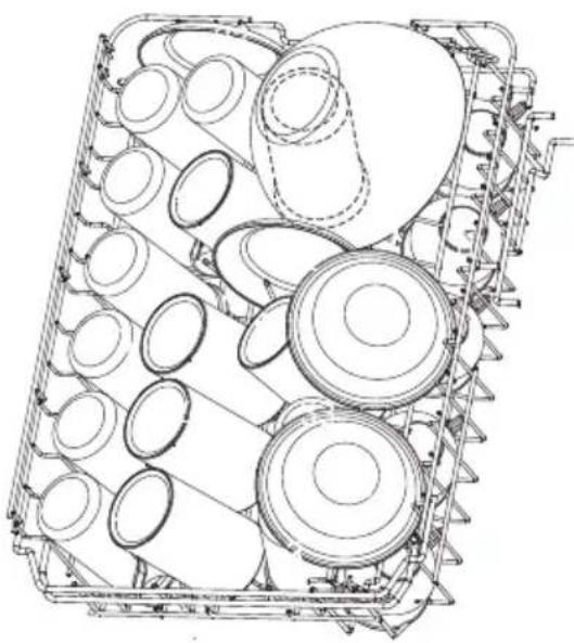EDESA EDW-4710 WH - Cesta superior: - 1