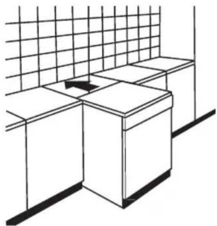 EDESA EDW-4610 X - Installation entre des placards - 1