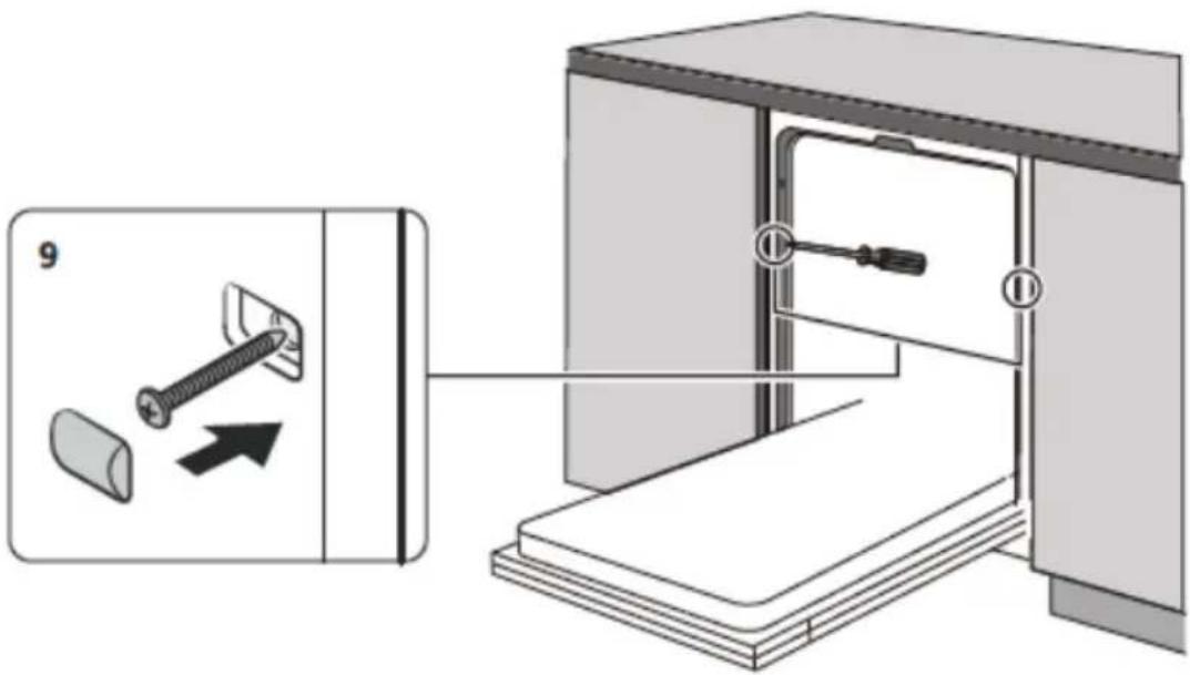 EDESA EDW-4610 X - Étape 4. Étapes d'installation du lave-vaisselle - 2