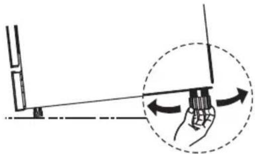 EDESA EDW-4610 X - Nivelando o aparelho - 1