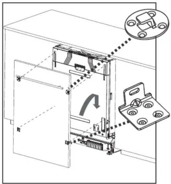 EDESA EDB-4711-I SL - Passo 2. Dimensões e instalação do painel estético - 3