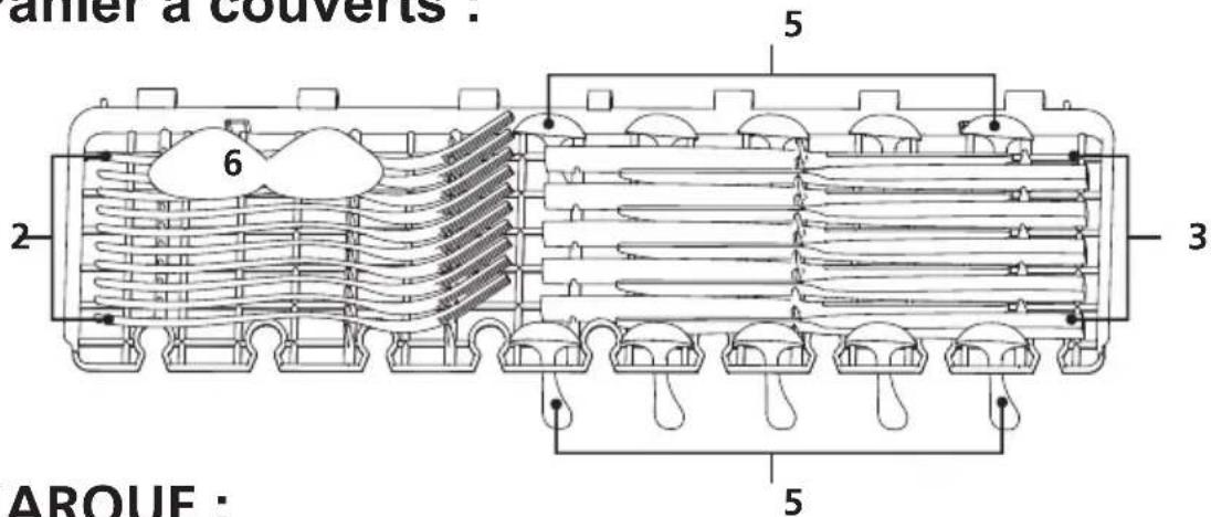 EDESA EDW-4610 WH - Panier à couverts : - 1