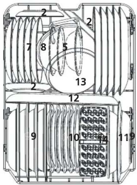 EDESA EDW-4610 WH - Lower basket: - 1