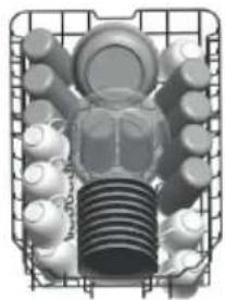 EDESA EDW-4610 WH - Cómo cargar la cesta superior - 2