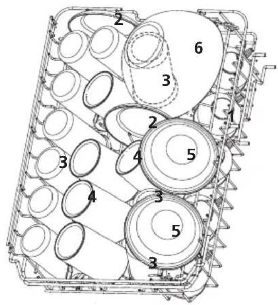 EDESA EDW-4610 WH - Upper basket: - 1