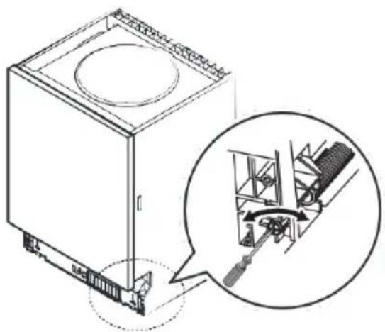 EDESA EDW-4610 WH - Schritt 3: Spannungseinstellung der Türfeder - 1