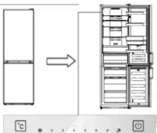 EDESA EFC-2035 NF EX - Display panel inside door - 1