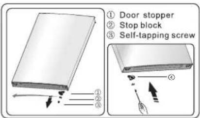EDESA EFC-2035 NF EX - Reversing the door - 12