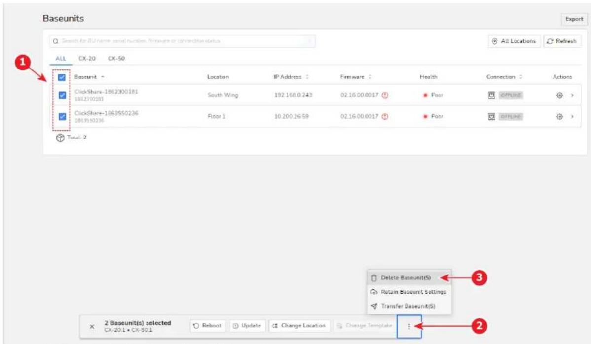 Barco XMS Cloud - Comment procederaune suppression - 1