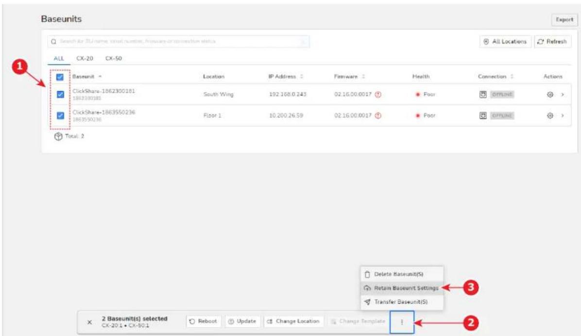 Barco XMS Cloud - Comment conserver les paramétres - 1
