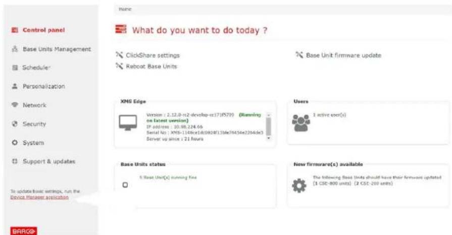 Barco XMS Cloud - Préparation de CMGS/XMS Edge pour la migration des Base Units. - 1