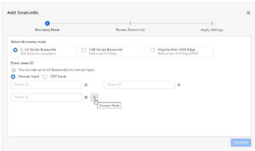Barco XMS Cloud - Comment ajouter des Base Units des séries C et CX à l'aide d'un jeton de d - 5