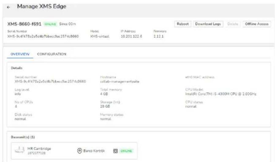 Barco XMS Cloud - Comment génériteXMS Edge - 1