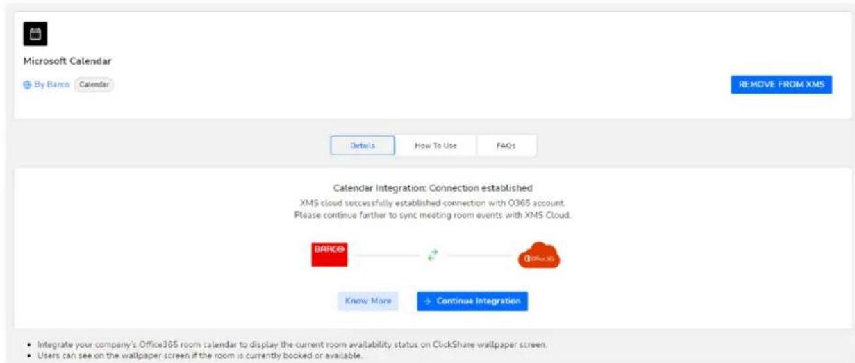 Barco XMS Cloud - Comment configurer le calendrier (en tant qu'administrateur informatique) - 4