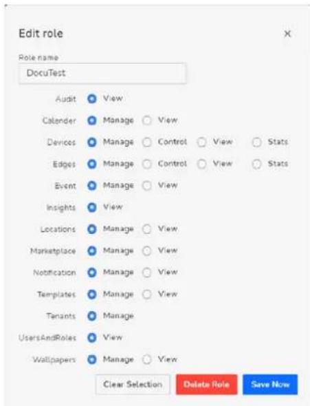 Barco XMS Cloud - Comment modifier un role - 2