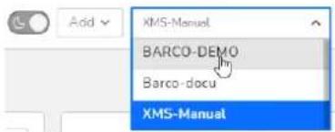 Barco XMS Cloud - Comment proceder à la selection - 1