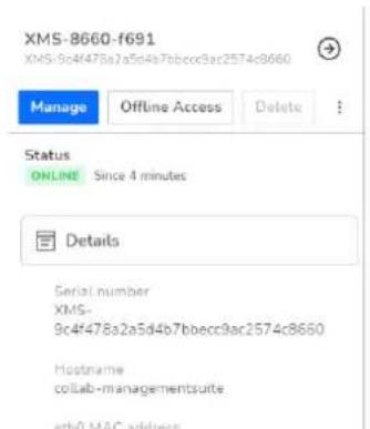 Barco XMS Cloud - Sélectionnez le XMS Edge indésirable. - 1