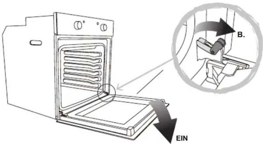 EDESA EOE-7040 BK - Entfernen der Tür aus dem Ofen - 1