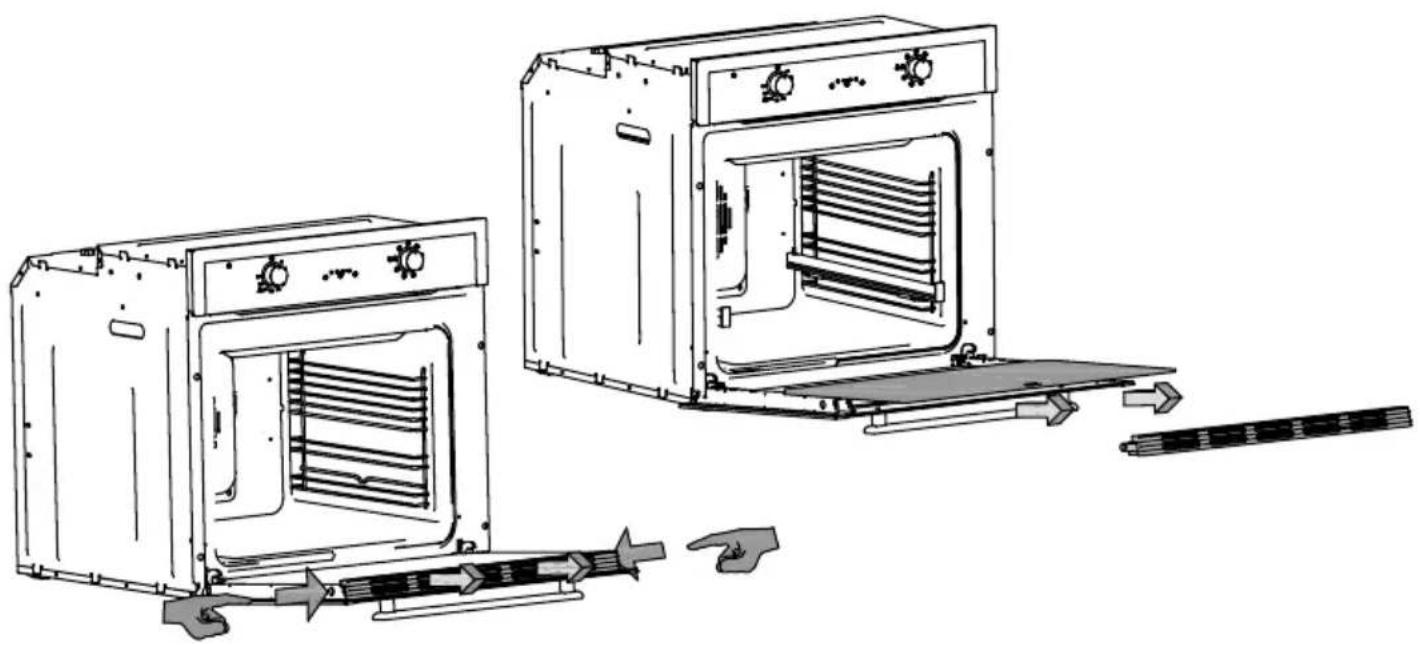 EDESA EOE-7040 BK - Entfernen des hinteren Glases zur Reinigung - 1