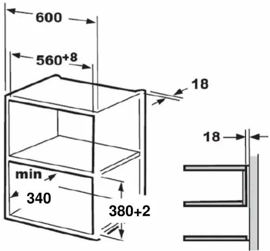 EDESA EMW-2010-IG XWH - Built-in furniture - 1