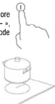 EDESA EIS-3220 B - Utilisation de votre table à induction Pour démarrer la cuisson - 1