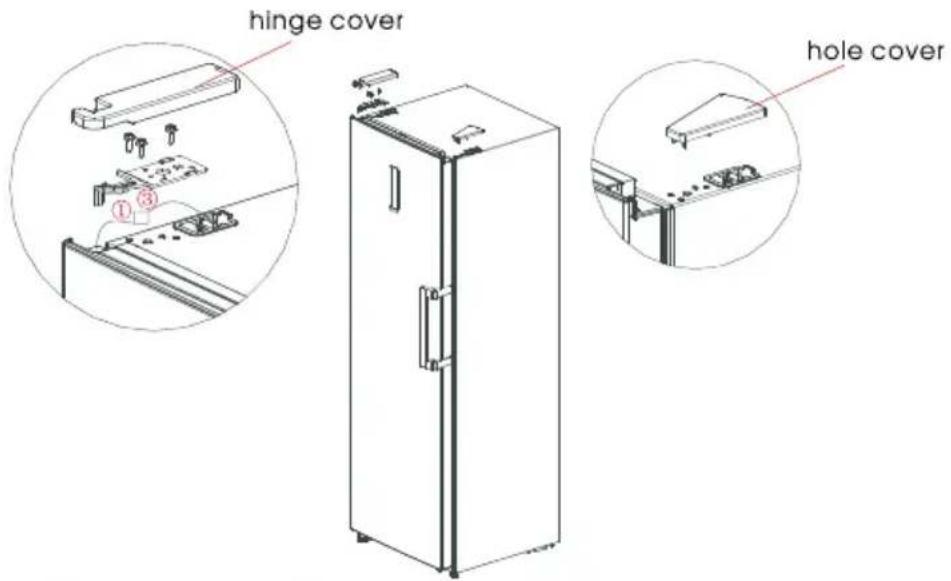 EDESA EZS-1823 NF WH - Door Right-Left Change (optional) - 8
