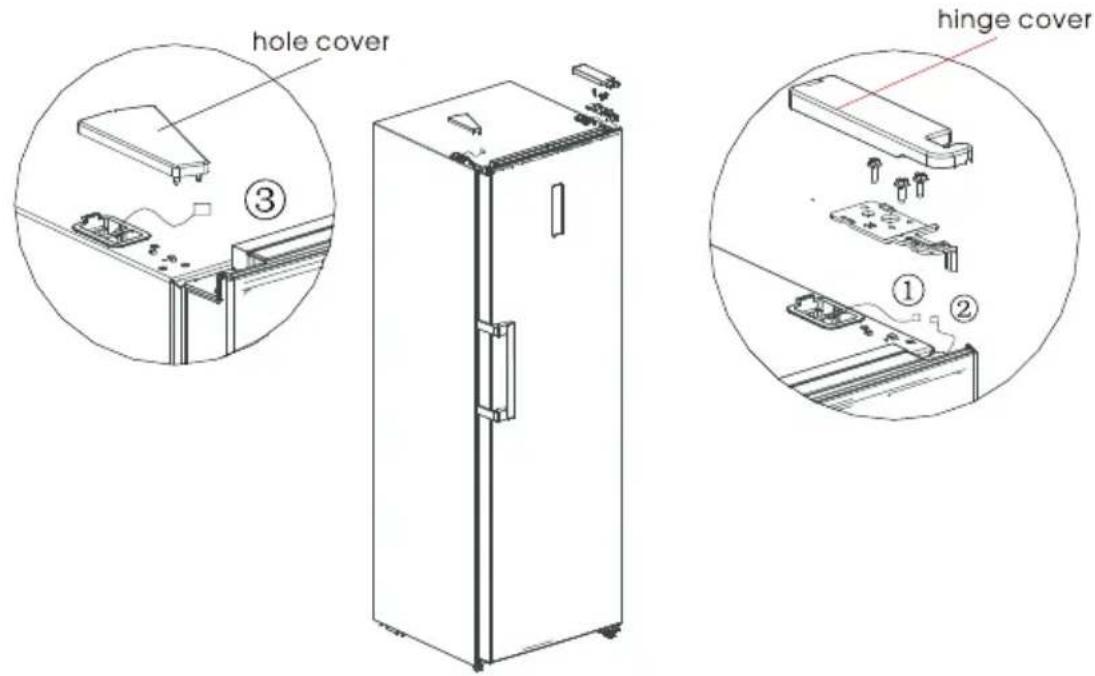 EDESA EZS-1823 NF WH - Door Right-Left Change (optional) - 5