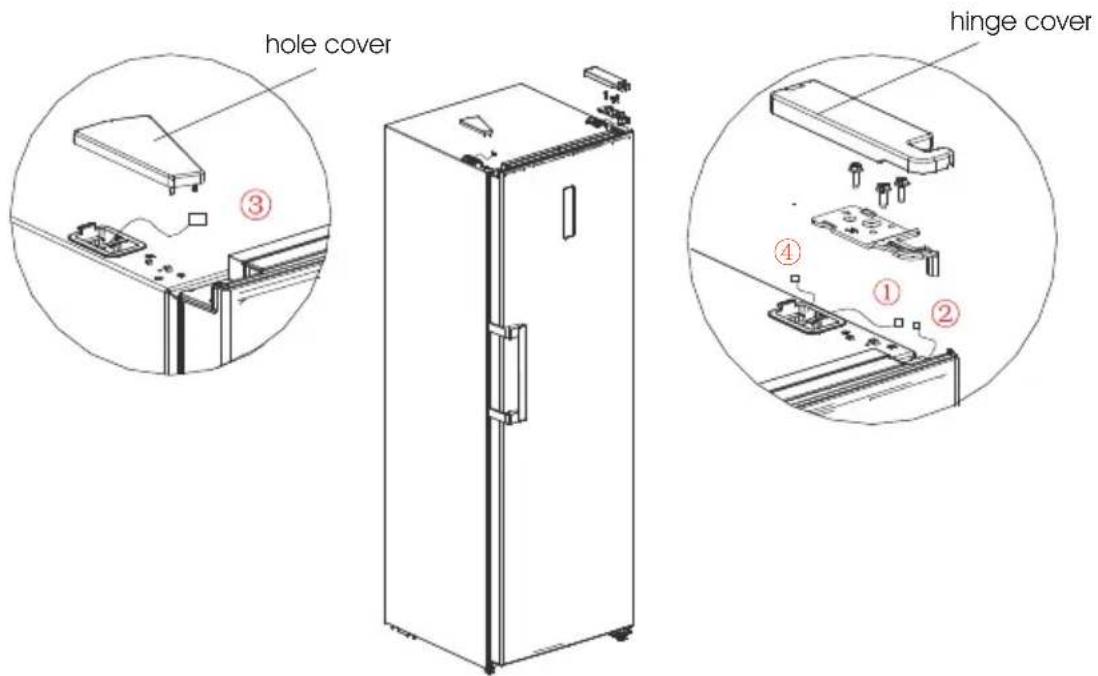 EDESA EFS-1823 NF WH - 4Door Right-Left Change - 5