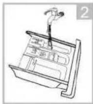 EDESA EWF-1482 WH - Nettoyer le bac à détergent - 2