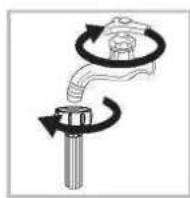 EDESA EWF-1482 WH - Lavage du filtre du robinet - 1