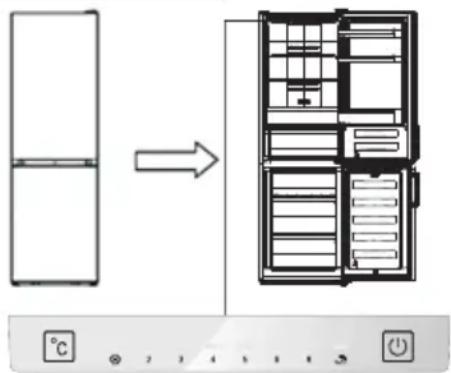 EDESA EFC-1833 NF EX - Display panel inside door - 1