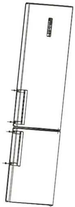 EDESA EFC-1832 NF WH - Door Handle Install Illumination(optional) - 3